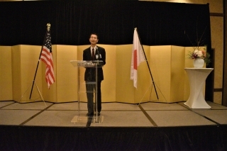 Consul-General giving a speech
