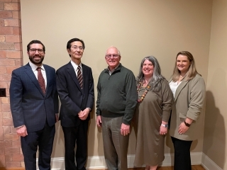 Consul-General with presenters